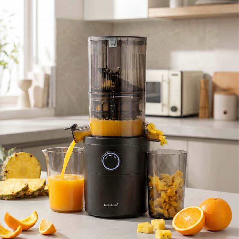 M&aacute;y &eacute;p chậm Locknlock Slow juicer 220-240V, 50/60Hz, 200W - M&agrave;u đen - EJJ441BLK, , large image number null